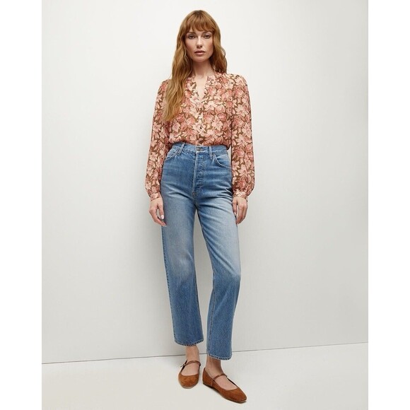 Veronica Beard Silk Ashlynn Blouse Size 8 NWT - Picture 2 of 7